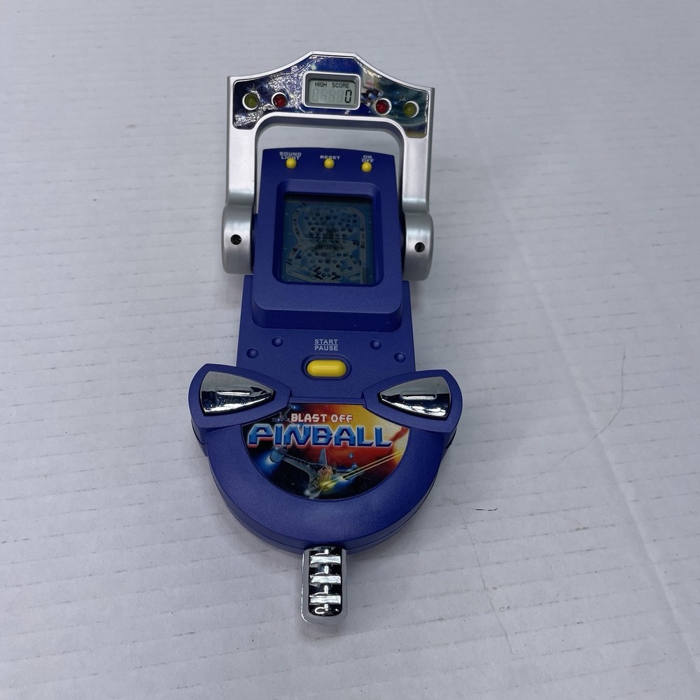 90s RadioShack Blast Off Pinball Electronic Handheld‎ Travel Game Tested Working